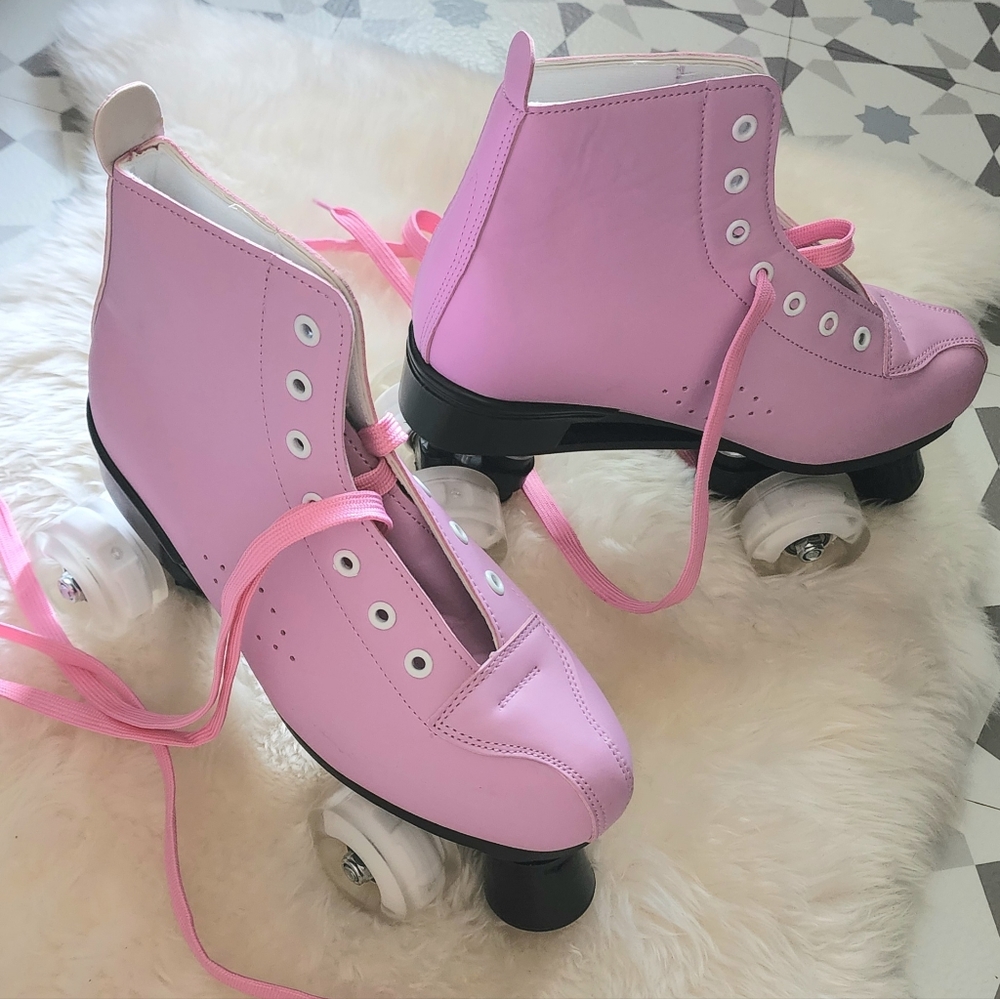 Pink Retro Roller Skates